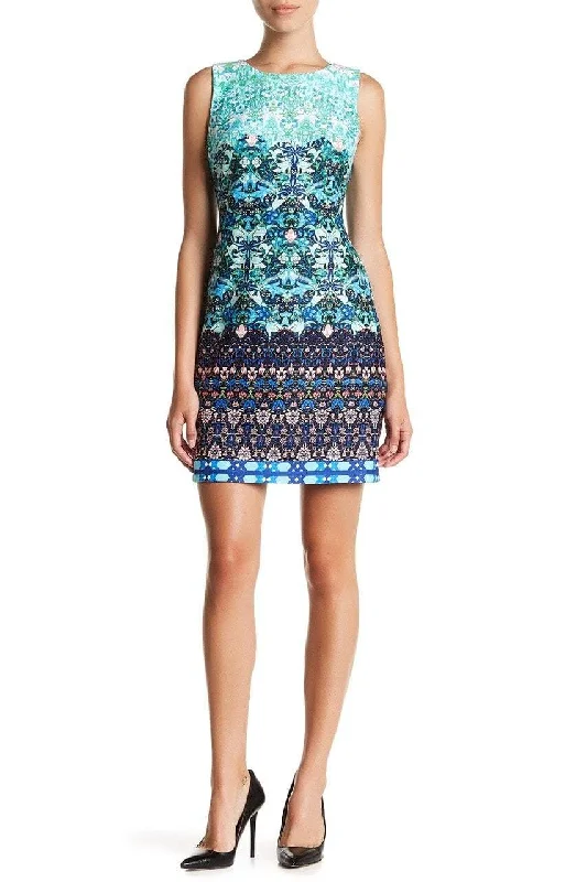 Markdown Madness Taylor - 9173MJ Multi-Print Scuba Dress