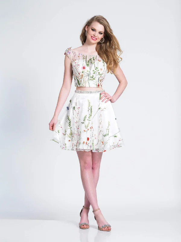 Deal Alert Dave & Johnny - Two Piece Floral Embroidered A-line Dress 3982 - 1 pc Ivory In Size 16 Available Deal Alert Dave & Johnny - Two Piece Floral Embroidered A-line Dress 3982 - 1 pc Ivory In Size 16 Available