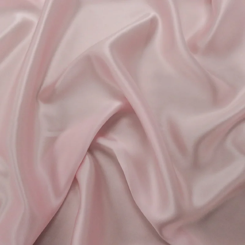 Savings Galore Silk Charmeuse Fabric Light Pink Solid 54" 19mm