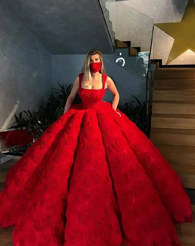 Bargain Prices Luxury Evening Gown Princess Red