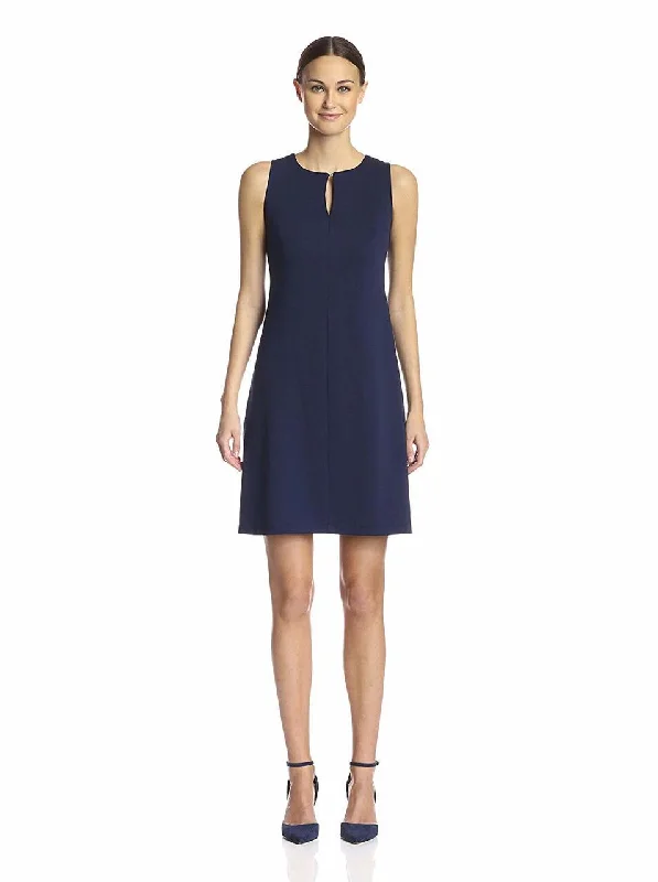 Amazing Deals Taylor 5489M Sleeveless Keyhole Neckline Ponte Dress - 1 pc Navy In Size 14 Available Amazing Deals Taylor 5489M Sleeveless Keyhole Neckline Ponte Dress - 1 pc Navy In Size 14 Available