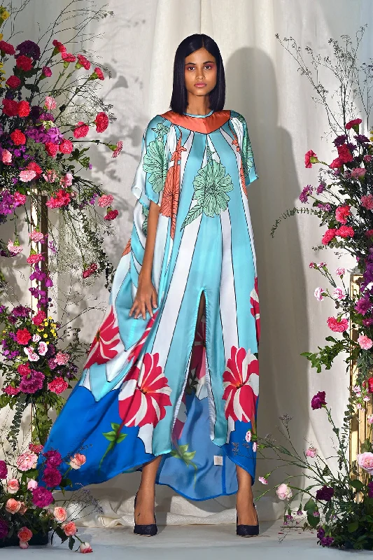 Seasonal Sale Sunrise Petunia Satin Maxi