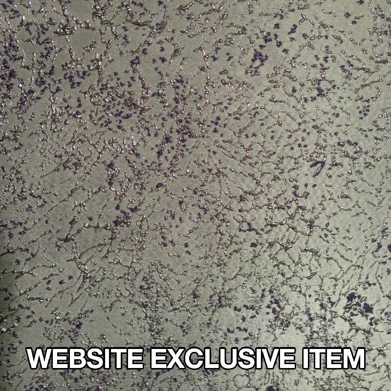New Arrival Metallic Background with Purple Abstract Textured Brocade Fabric