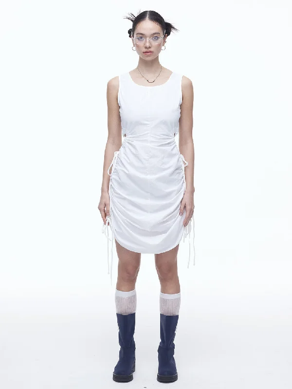Lowest Price [DILETTANTISME] SS 24 Nylon Heart String Dress (OW)