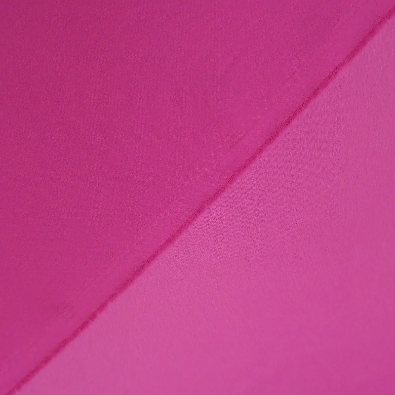 Customer Appreciation Sale Fuchsia Recycled Polyester Blend Crepe Fabric