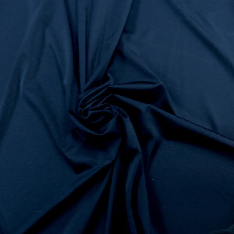Exclusive Offers Navy Solid Spandex Stretch Fabric