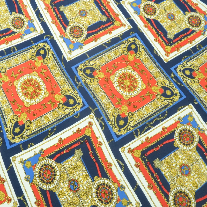 Reduced Prices Keys Butterflies and Arabesque Prints Rayon Fabric
