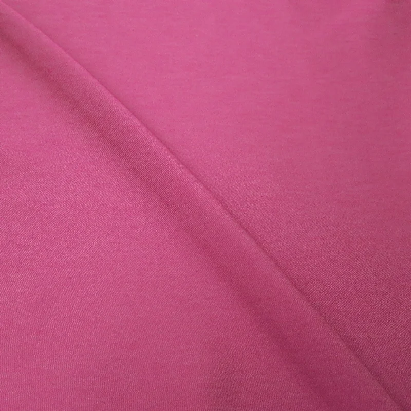 Closeout Semi Stretch Fuchsia Double Face Cotton Denim Fabric