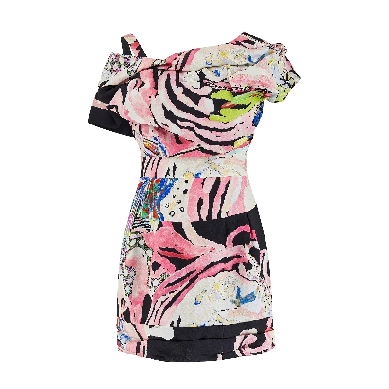 Weekend Flash Sale 2008 Christian Lacroix Runway Documented Pop Art Print Dress