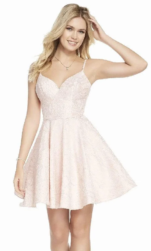 Discount Mania Alyce Paris - V-neck A-line Cocktail Dress 3892 - 1 pc Light Pink In Size 4 Available