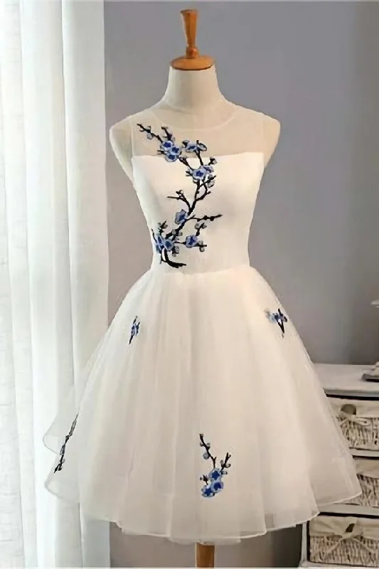 Early Bird Discount A Line Short White Tulle Sleeveless Summer For Girls Corset Prom Dresses outfit Early Bird Discount A Line Short White Tulle Sleeveless Summer For Girls Corset Prom Dresses outfit