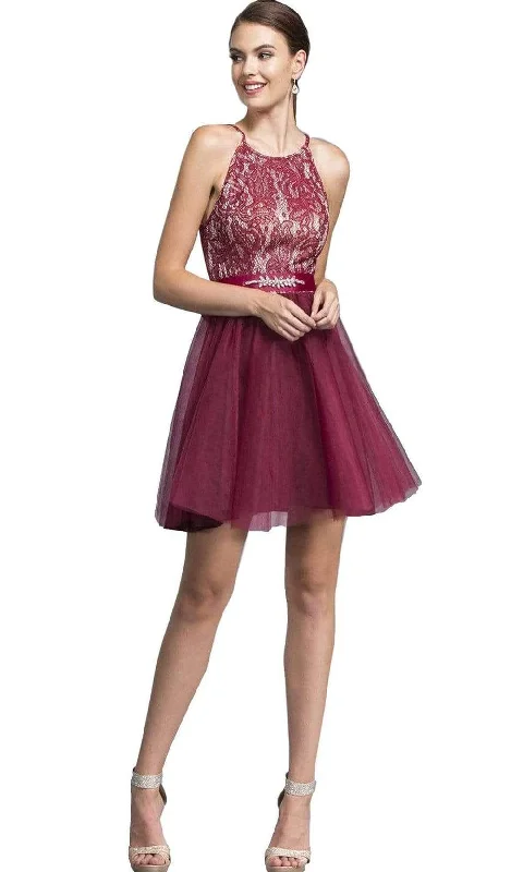 Today's Special Aspeed Design - Short Halter Lace Bodice Dress D136