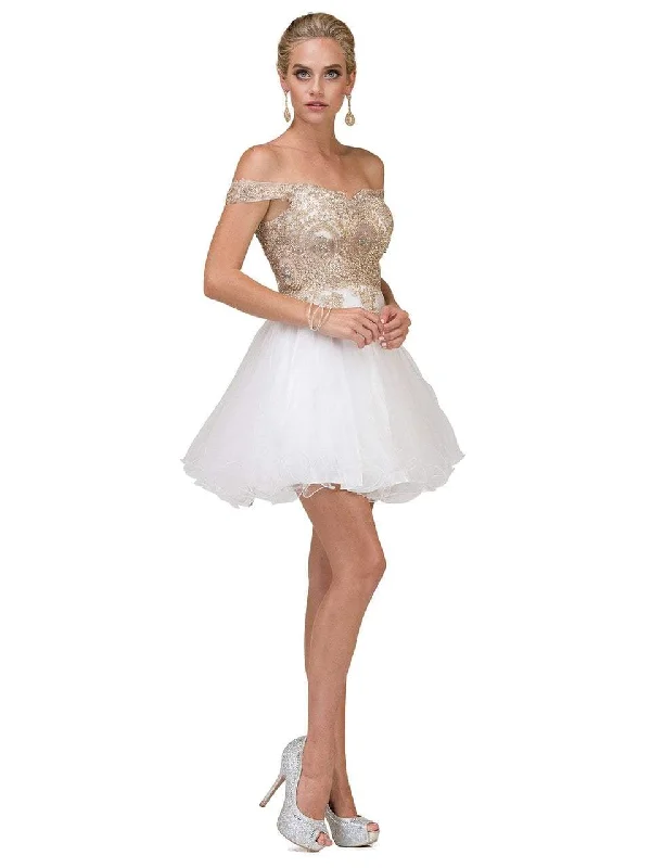 Hot Deal Dancing Queen Off Shoulder Embellished Cocktail Dress 2130 - 1 pc Black In Size L Available Hot Deal Dancing Queen Off Shoulder Embellished Cocktail Dress 2130 - 1 pc Black In Size L Available