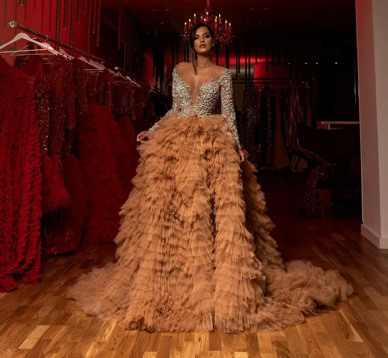 Epic Deals Evening Dress Beige
