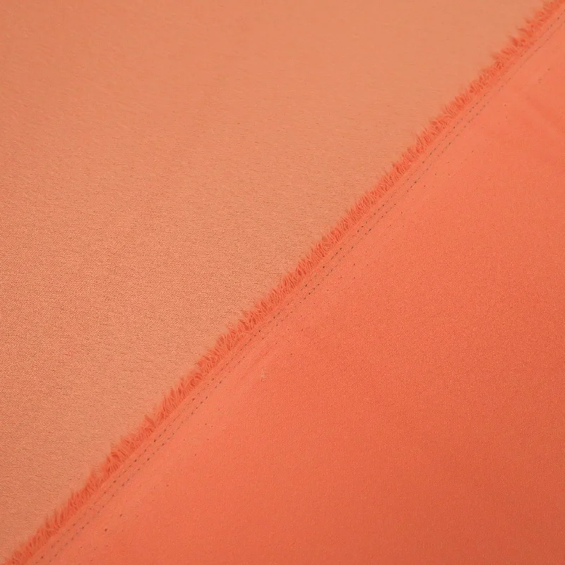 Members Only Burnt Peach Recycled Polyester Blend Crepe Fabric