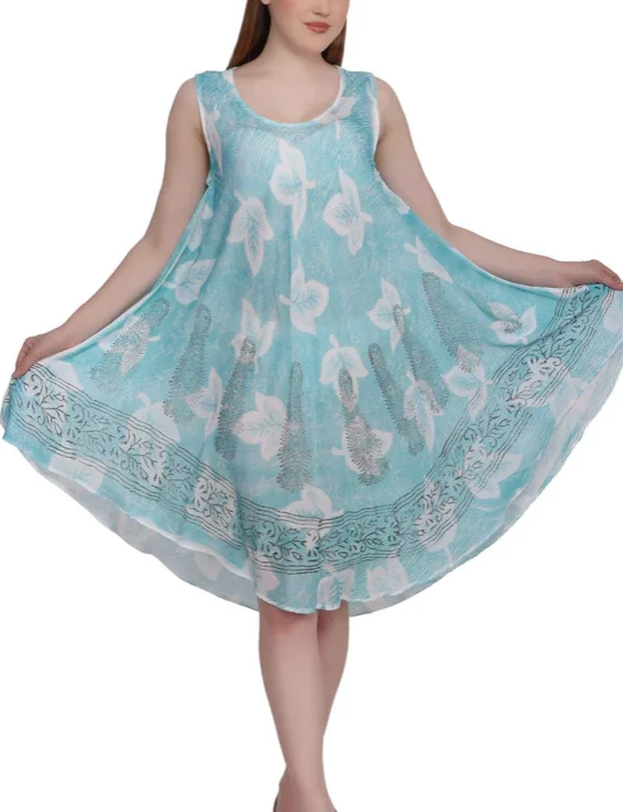Special Discount Sunheart Batik Summer Tank Dress Boho Hippie Chic Resort Wear Sml-4x+