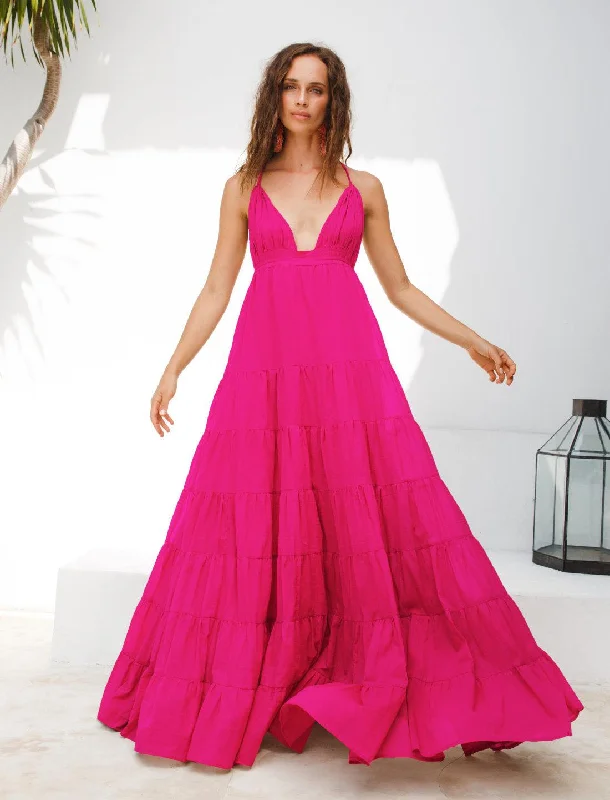 Factory Direct Sale LOLA BOHEMIAN HALTER MAXI DRESS