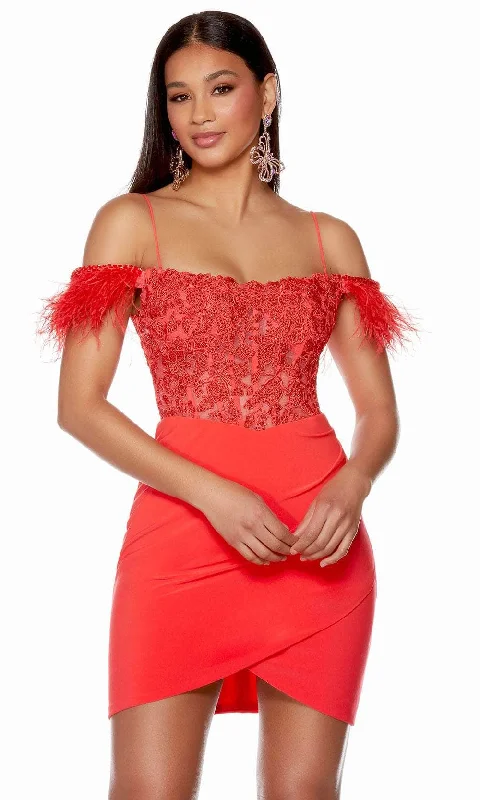 Lowest Prices Alyce Paris 4693 - Cold Shoulder Fitted Cocktail Dress