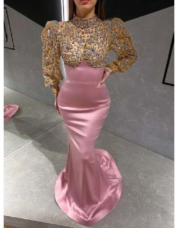 Savings Galore Luxury Evening Dress Pink and Gold