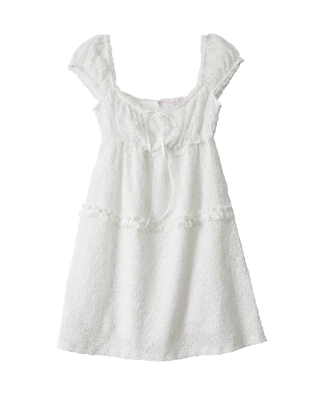 Stock Up and Save [HETIT] Summer 24 PURE Lace Mini Dress (White)