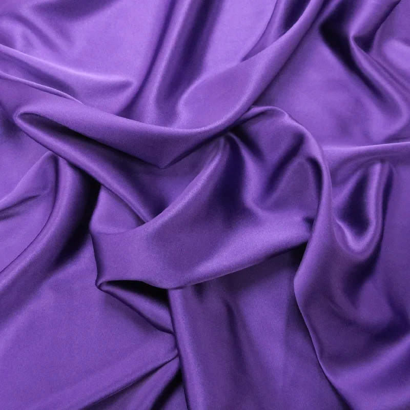 Extra Discounts Purple Solid 54" Wide Silk Charmeuse Fabric 19mm