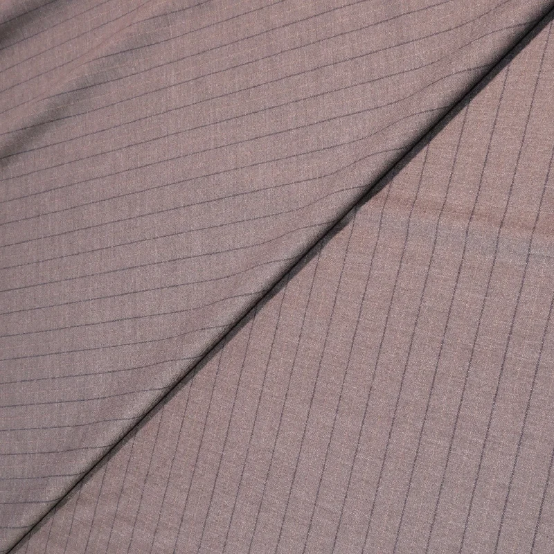 Can't Be Beat Medium Gray with Black and Beige Chalkstripe Eclipse Super 150's Wool Dormeuil Fabric Can't Be Beat Medium Gray with Black and Beige Chalkstripe Eclipse Super 150's Wool Dormeuil Fabric