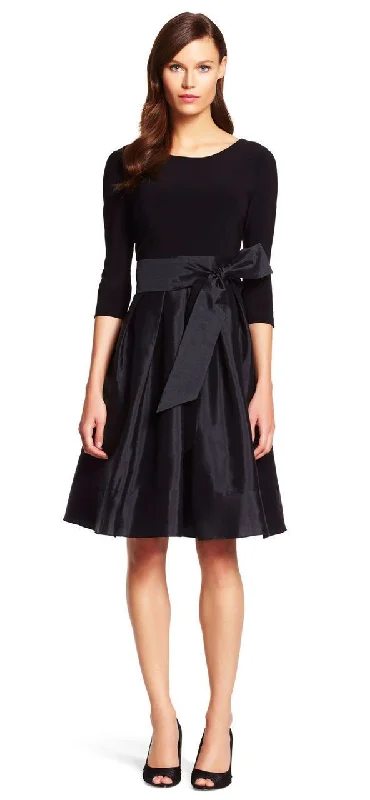 Extra Savings Adrianna Papell AP1D100283 Quarter Sleeve Bow Accent Cocktail Dress