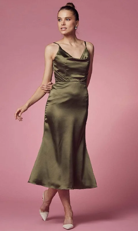 Special Discount Nox Anabel - Cowl Neck Trumpet Cocktail Dress R1027 - 1 pc Olive In Size 6 Available Special Discount Nox Anabel - Cowl Neck Trumpet Cocktail Dress R1027 - 1 pc Olive In Size 6 Available