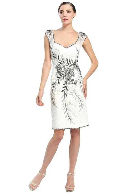 Amazing Deals Sue Wong N4524 Sleeveless Dress In White