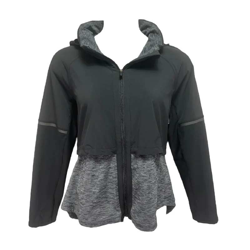 Weekend Flash Sale Athletic Jacket By Athleta In Black & Grey, Size: Xl