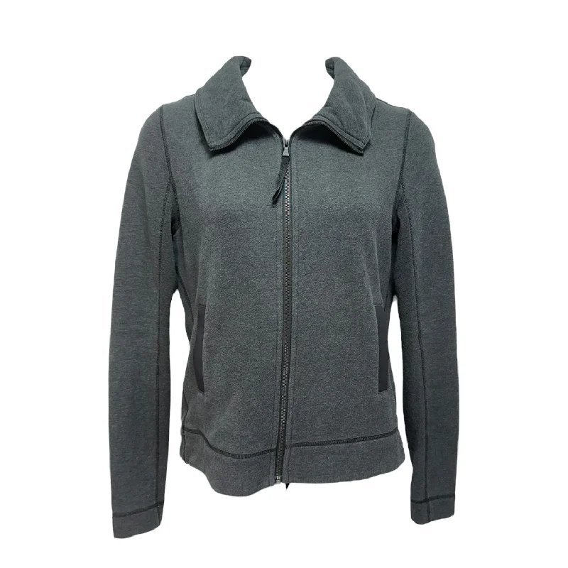Flash Sale Athletic Jacket By Lululemon In Grey, Size: 12