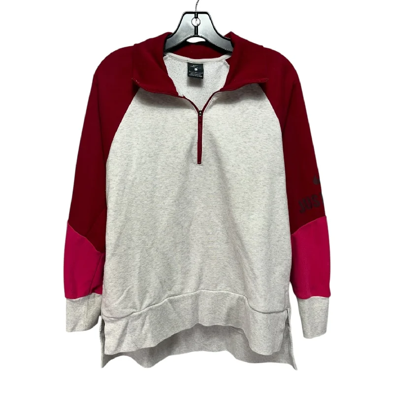 Crazy Deals Athletic Sweatshirt Crewneck By Nike Apparel In Red, Size: L