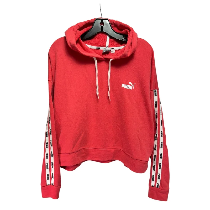 Extra Savings Athletic Sweatshirt Crewneck By Puma In Pink, Size: Xl