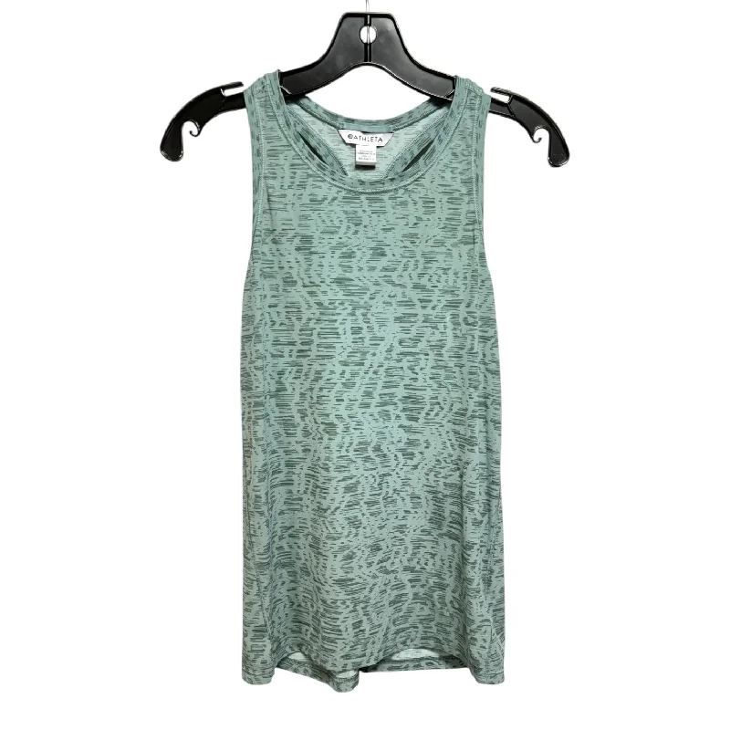 Final Sale Athletic Tank Top By Athleta In Green, Size: S