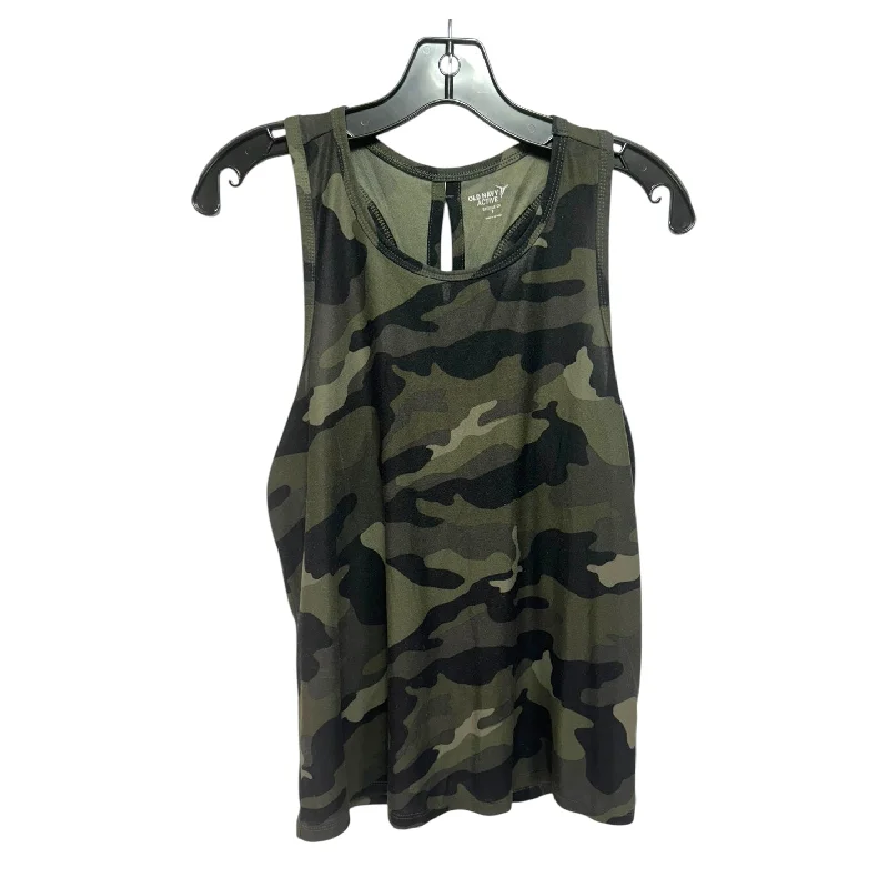 Blowout Sale Athletic Tank Top By Old Navy In Camouflage Print, Size: S