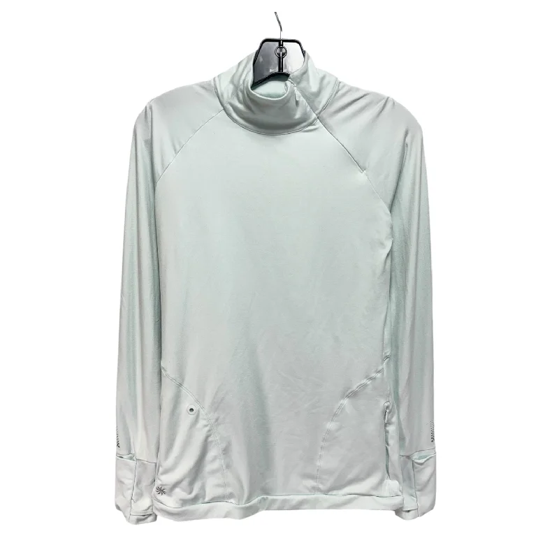 Final Markdown Athletic Top Long Sleeve Collar By Athleta In Green, Size: Xs
