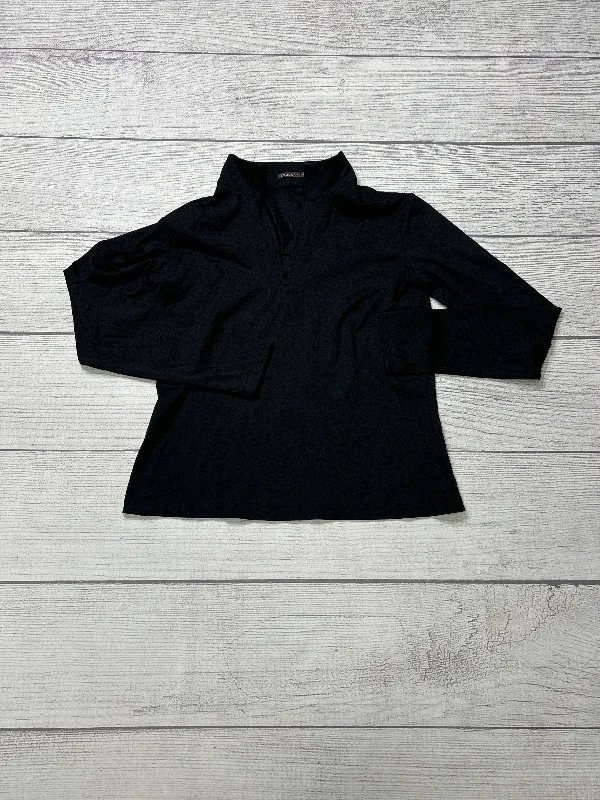 Today Only Athletic Top Long Sleeve Collar By J Mclaughlin In Black, Size: S