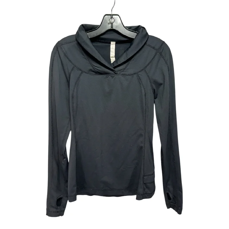 Grand Opening Sale Athletic Top Long Sleeve Collar By Lululemon In Black, Size: 6