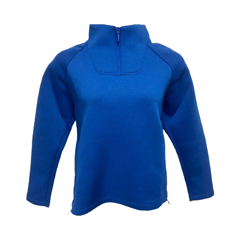 Act Now Athletic Top Long Sleeve Collar By The North Face In Blue, Size: Xl