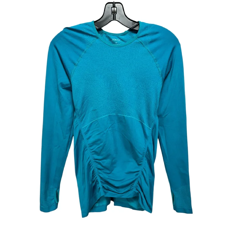 Seasonal Clearance Athletic Top Long Sleeve Crewneck By Title Nine In Blue, Size: M