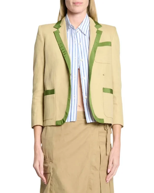 Holiday Sale Bessie Tape Jacket In Hay