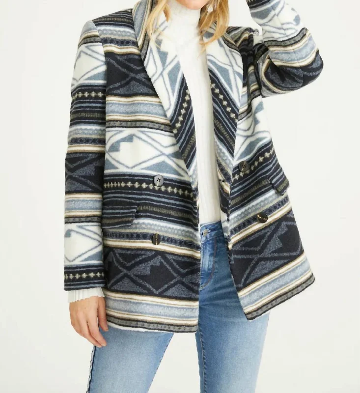 Year-End Sale Blanch Southwestern Print Blazer In Multi