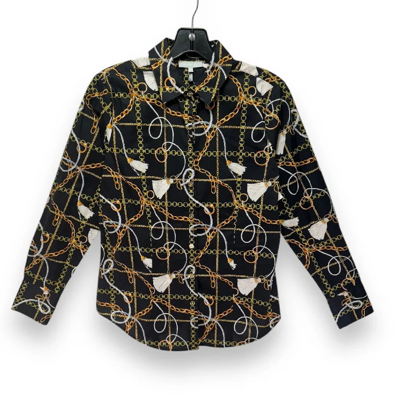 Now or Never Blouse Long Sleeve By hinson wu In Black, Size: 2