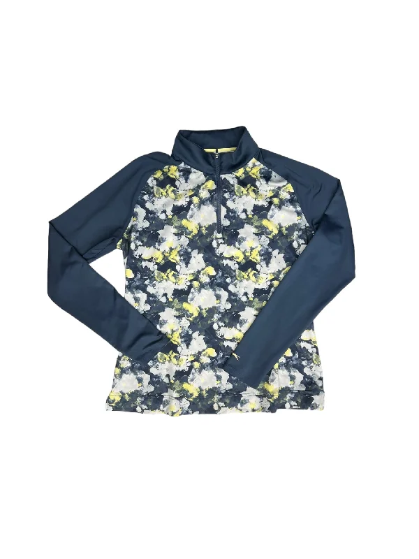 Deal Frenzy Blue & Yellow Athletic Sweatshirt Collar Slazenger, Size L