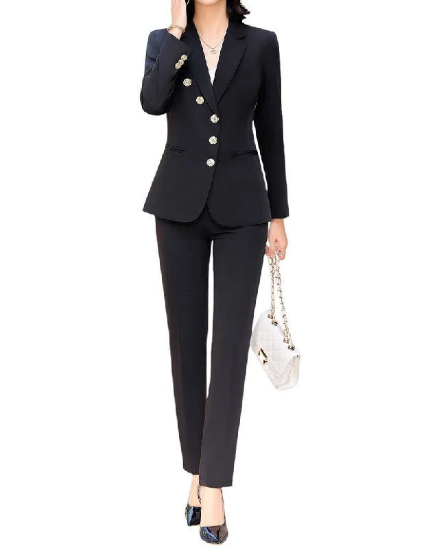 Stock Clearance Bossy Chic 2pc Blazer & Pant Set