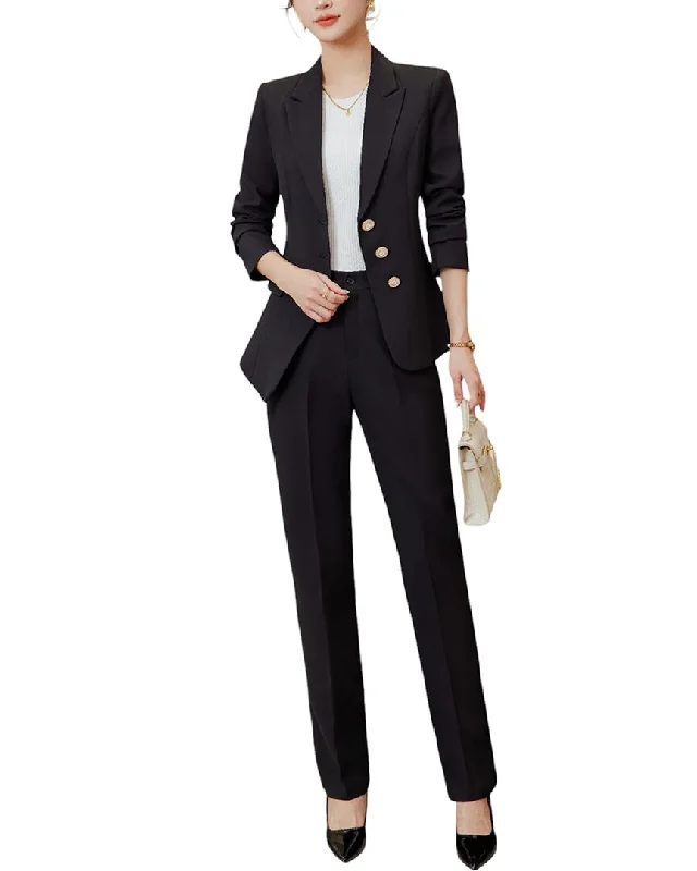 Bargain Bin Bossy Chic 2pc Blazer & Pant Set