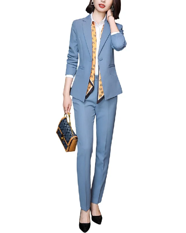 Can't Be Beat Bossy Chic 2pc Blazer & Pant Set