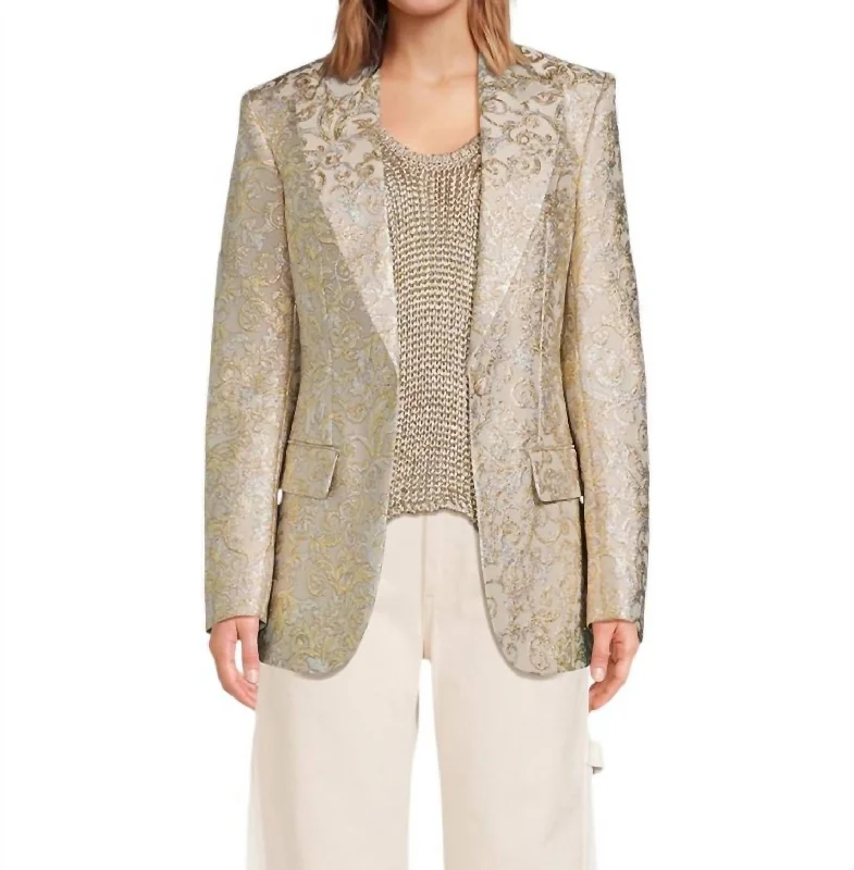 Sale Event Brocade Jacket In Gold