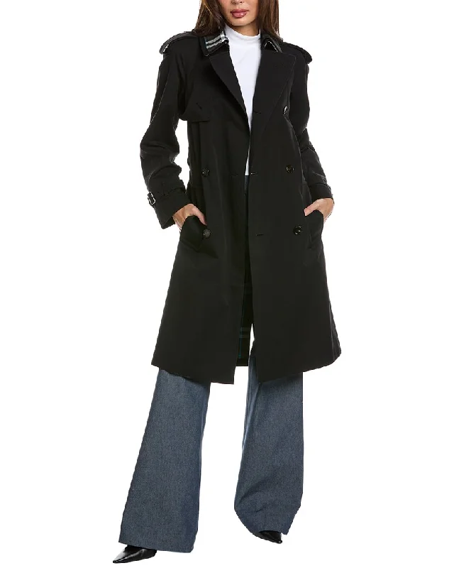 Deal Alert Burberry Detachable-Collar Trench Coat