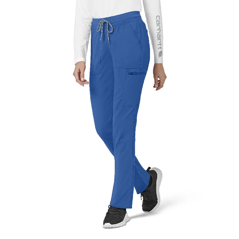 Members Only Carhartt Rugged Flex Peak Women's Slim Leg Scrub Pant - Royal